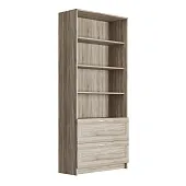 Стеллаж Сириус 2 ящика 78*190 см (сонома)