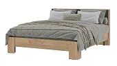 Кровать Хелен КР 03 1600 дуб крафт золото - серый графит