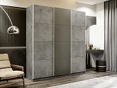Шкаф-купе Прайм 3-х дверный ЛДСП, Стекло хаки 180 см