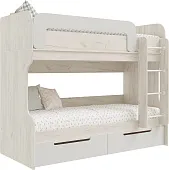 Кровать двухъярусная Юниор-4 (шарли белый) Кровать двухъярусная Юниор-4 (шарли белый)