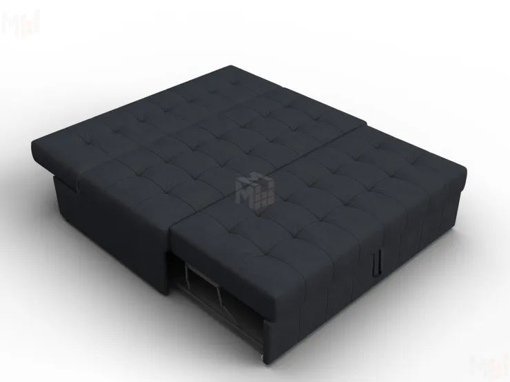 Диван прямой Лига-107 (140) ( JOLY 16 темно-серый )