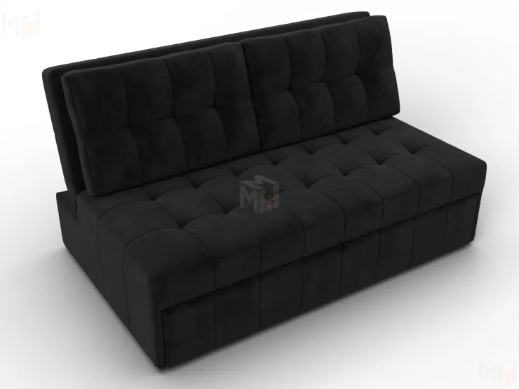 Диван прямой Лига-107 (140) ( SEVEN 35 черный )