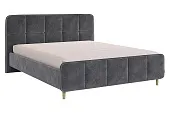 Кровать с основанием Грета 160х200 см грей алькантара Кровать с основанием Грета 160х200 см грей алькантара