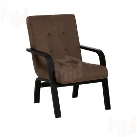 Кресло Leset Модена 2.0 (Венге/Bingo 07 (коричневый), кант Bingo 07 (коричневый))