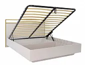 Кровать Николь 7.16  с подъёмным механизмом Кашемир/сатиновое золото Кровать Николь 7.16  с подъёмным механизмом Кашемир/сатиновое золото