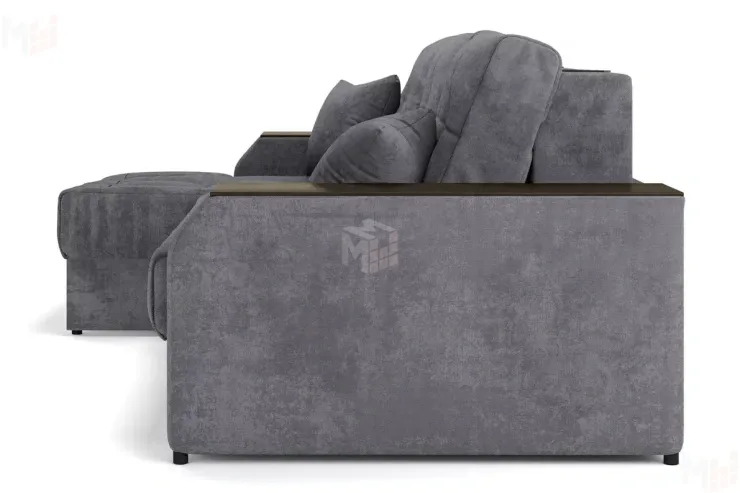 Угловой диван-кровать Лас-Вегас Серый левый