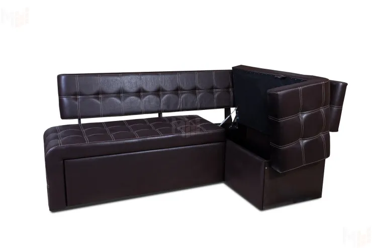 Кухонный диван Прага со спальным местом (кожзам Umber)