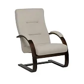 Кресло Leset Монэ NEW (Орех текстура/Bingo 02 (бежевый))