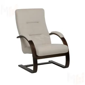 Кресло Leset Монэ NEW (Орех текстура/Bingo 02 (бежевый))