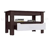 Стол журнальный Ким (венге/белый глянец) Стол журнальный Ким (венге/белый глянец)