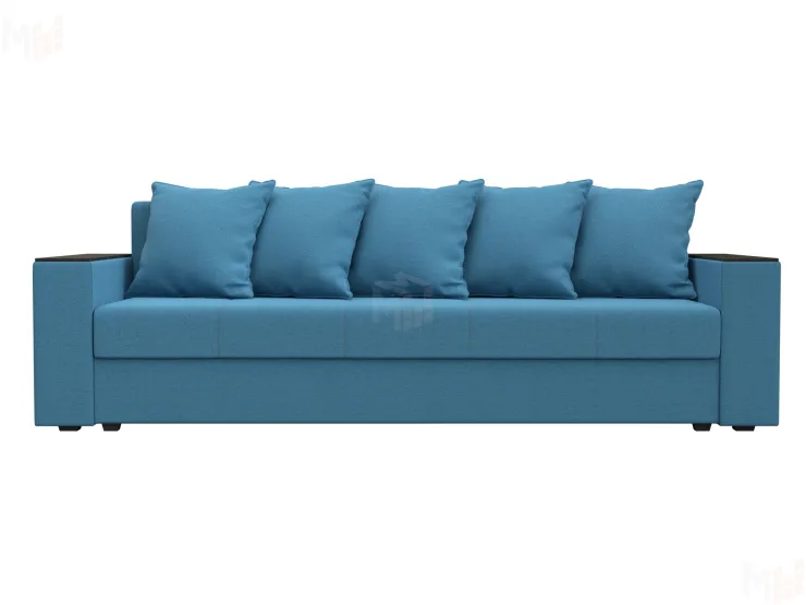 Диван прямой Дубай Лайт полки слева ( Голубой )