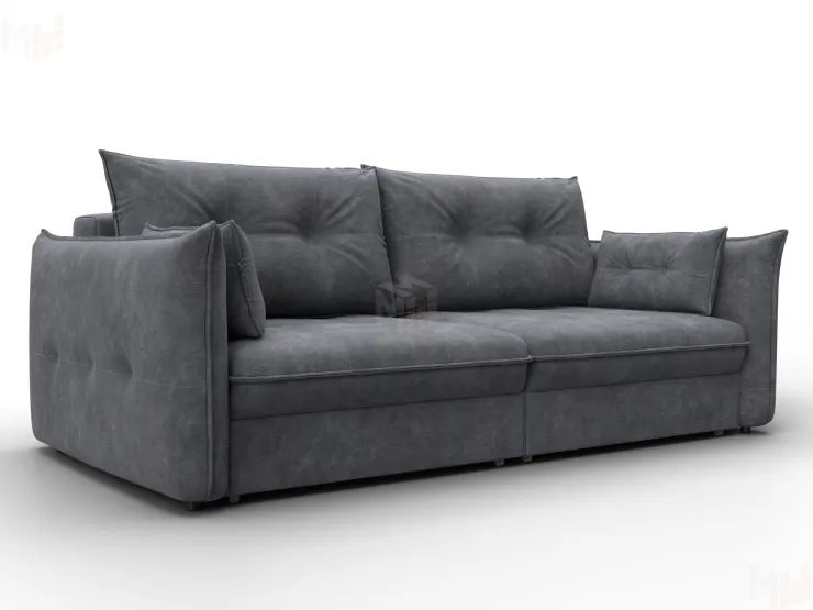 Диван прямой Лига-100 НПБ ( BRUT 16 темно-серый )