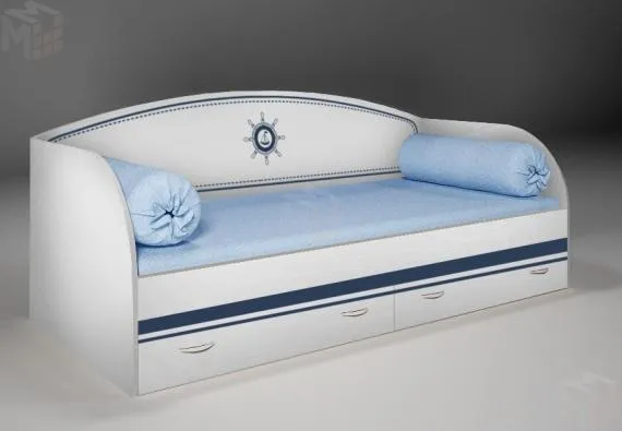 Детская одноярусная кровать Капитан КП-13/7 Детская одноярусная кровать Капитан КП-13/7