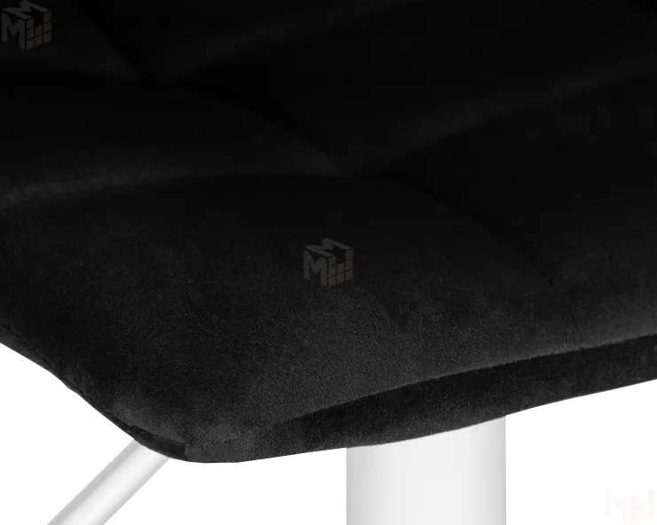 Стул барный DOBRIN TAILOR WHITE (черный велюр (MJ9-101))