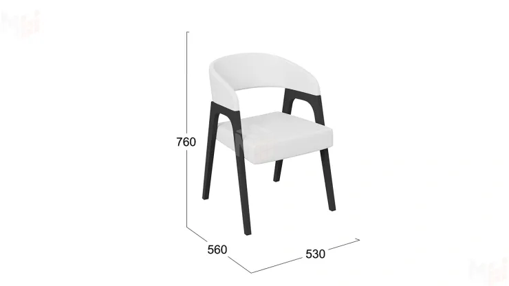 Кресло Техас 1 - W-101  Черное дерево, тк №66 Экокожа Кресло Техас 1 - W-101  Черное дерево, тк №66 Экокожа