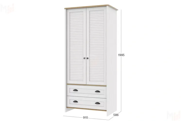 Шкаф 2-х дверный Тифани 