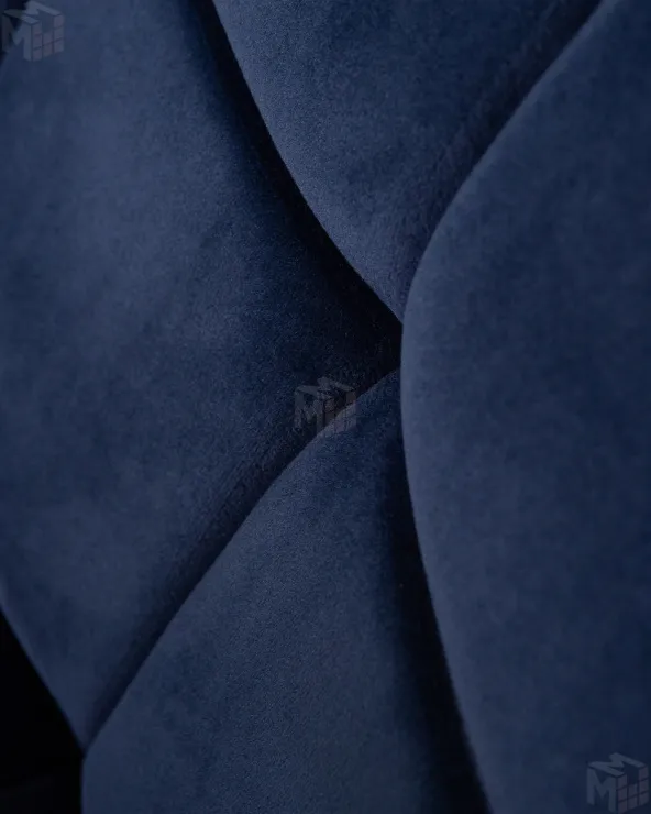 Стул барный DOBRIN KRUGER ARM (синий велюр (MJ9-117))