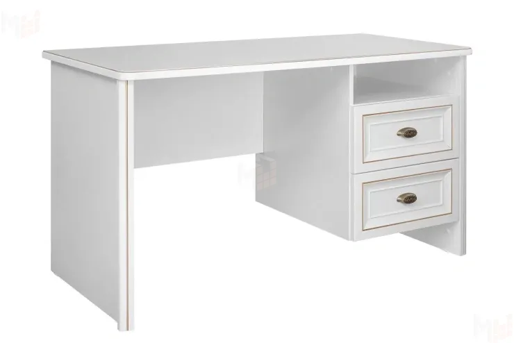 Стол письменный Натали белый глянец