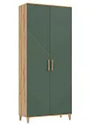 Шкаф Ирис для прихожей Браш Мени Грин/Дуб Крафт