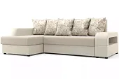 Диван угловой Марго Бежевый Левый