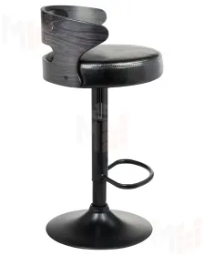 Стул барный DOBRIN FRED BLACK (чёрное дерево, чёрный)