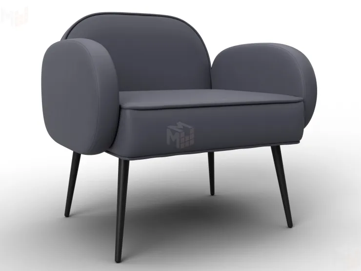 Кресло Лига-086 ( экокожа GRIFON 15 серый )