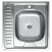 Мойка накладная 60*60 см (правая)