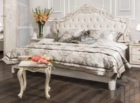 Кровать Патрисия 180х200 см крем корень глянец
