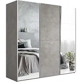 Шкаф-купе Эста 3-х дверный Медиум (4 посредине) (4 ЛДСП / 8 Зеркал) 240 см.