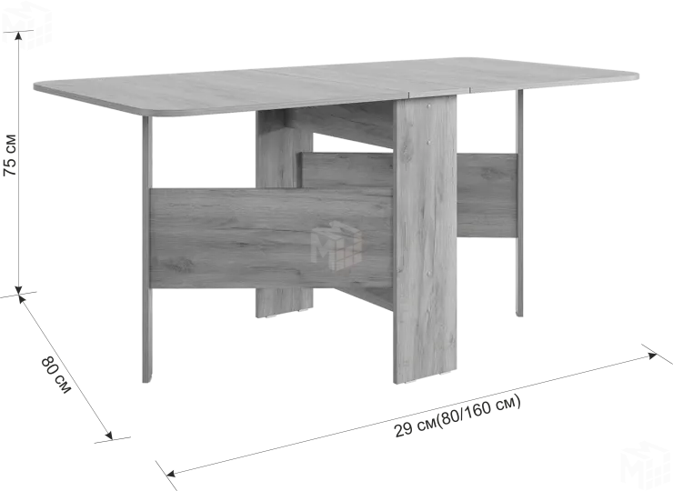 Стол-книжка раскладной Мечта 2 дуб сонома/белый Стол-книжка раскладной Мечта 2 дуб сонома/белый