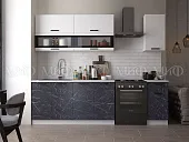 Кухня Техно New 2,0 комп.№2 Белый глянец/Мрамор темный Кухня Техно New 2,0 комп.№2 Белый глянец/Мрамор темный