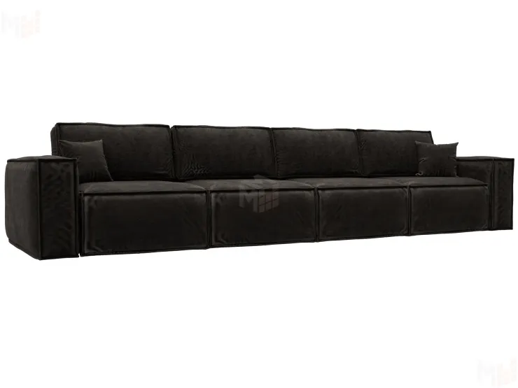 Диван прямой Лига-081 НПБ МегаЛонг ( BRUT 17 коричневый )