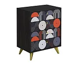 Комод Фьюжн Арт КМ-001 камень угольный/Vinil Комод Фьюжн Арт КМ-001 камень угольный/Vinil