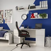 2.03.06.040.1 КАСТОР стол письменный 6 ящиков 151х65 RU белый