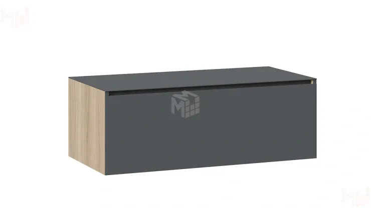 Тумба ТВ Глосс - ТД 319.03.12  Яблоня Беллуно, Стекло Графит матовый