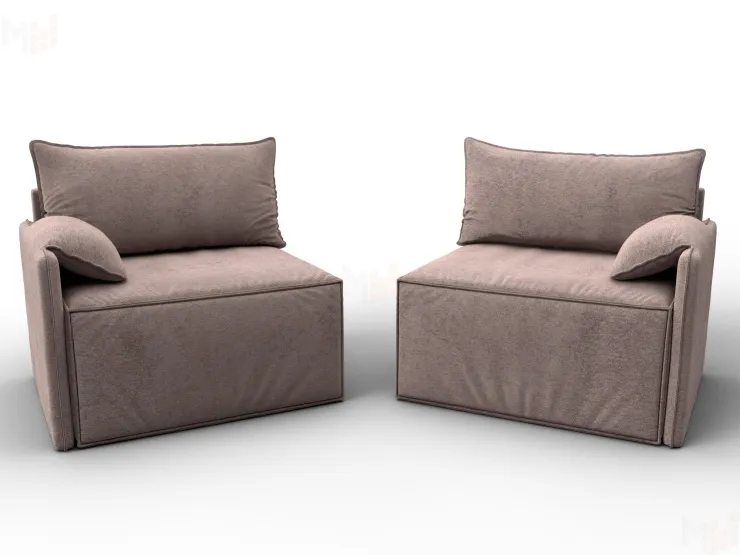 Диван прямой модульный Лига-106 ( TOWER 05 бежевый )