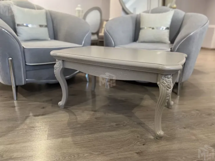 Столик прямоугольный Мокко серый камень