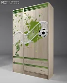 Шкаф ФУТ-13/3 + пенал ФУТ-13/10 серия Футбол