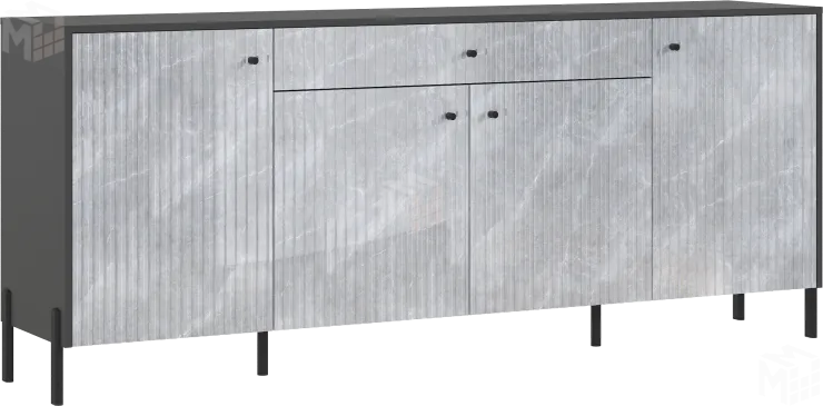 Комод Оливия (мрамор глянец) ножки металл Комод Оливия (мрамор глянец) ножки металл