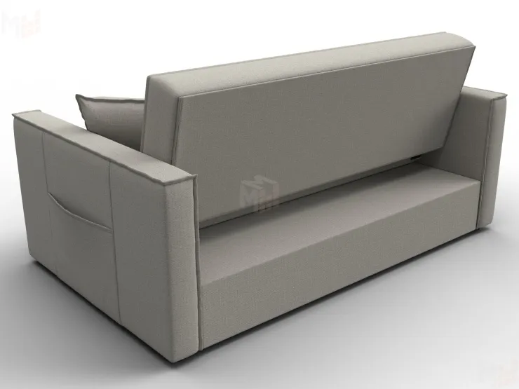 Диван прямой Лига-104 (140) ( Амур 02 бежевый )