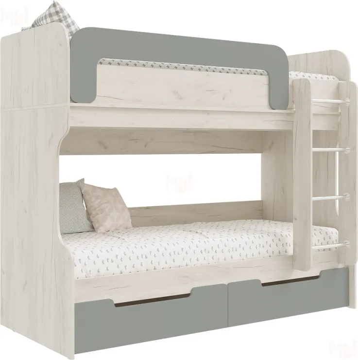Кровать двухъярусная Юниор-4 (шарли бриз)