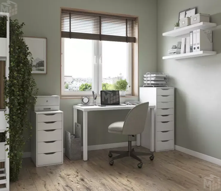 Стол письменный Ингар 2/ТТ белый Стол письменный Ингар 2/ТТ белый