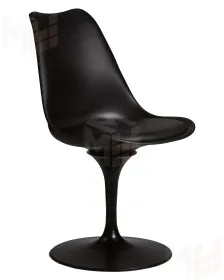 Стул обеденный DOBRIN TULIP (черное основание, цвет черный (B-03))