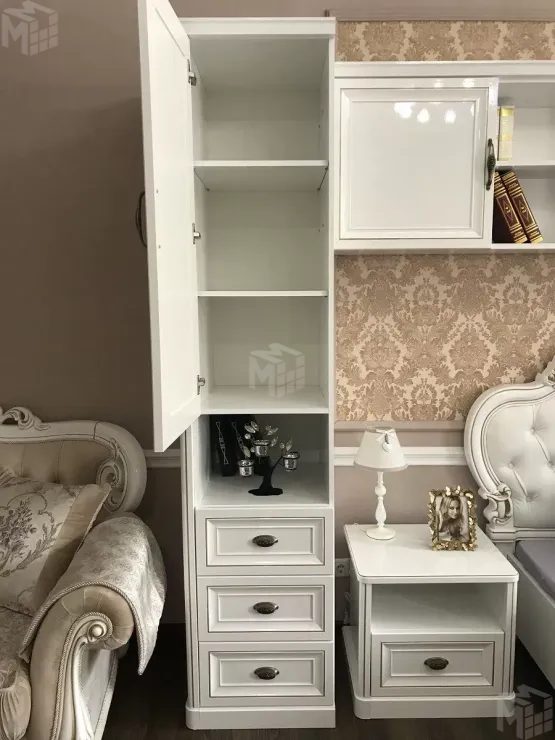 Шкаф детский Натали 1-ств без зеркал белый глянец Шкаф детский Натали 1-ств без зеркал белый глянец