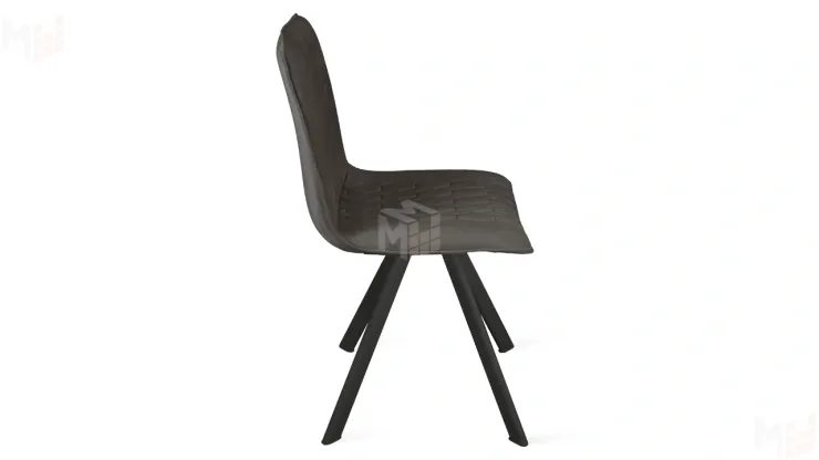 Стул Хьюго К2 Черный муар, Велюр Confetti Stone Стул Хьюго К2 Черный муар, Велюр Confetti Stone