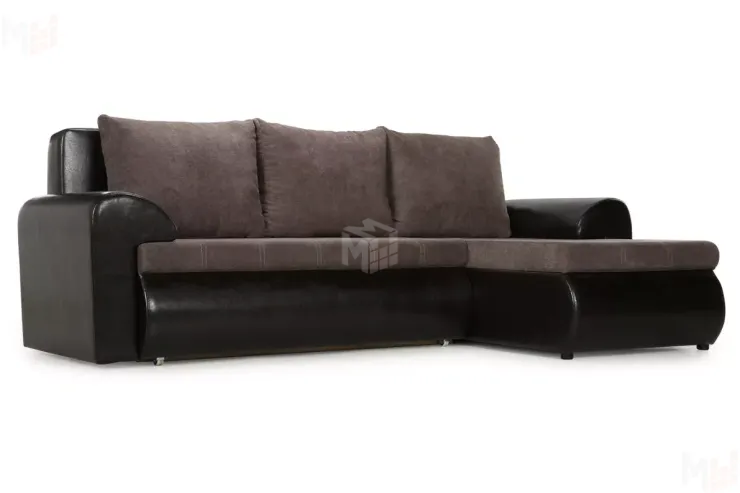Угловой диван Цезарь (Правый) Коричневый Угловой диван Цезарь (Правый) Коричневый