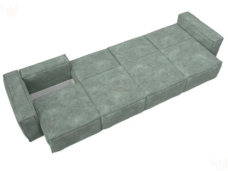 Диван прямой Лига-081 НПБ МегаЛонг ( BRUT 08 зеленый )