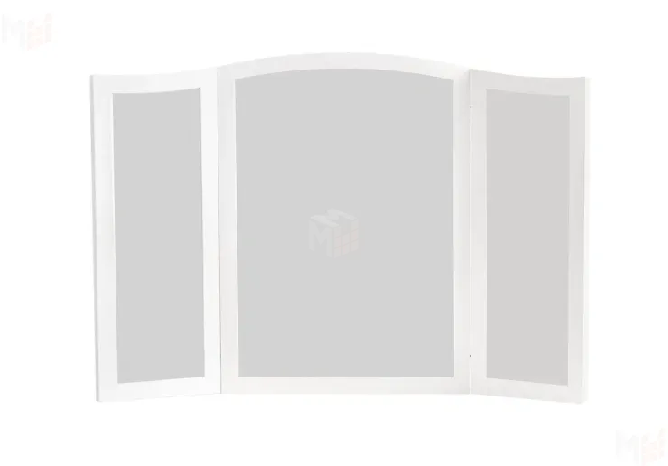 Зеркало трельяж Мишель для туалетного столика белый матовый Зеркало трельяж Мишель для туалетного столика белый матовый