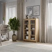 2.02.03.390.3 СИРИУС тумба 2 двери со стеклом 78х123 сонома RU 2.02.03.390.3 СИРИУС тумба 2 двери со стеклом 78х123 сонома RU