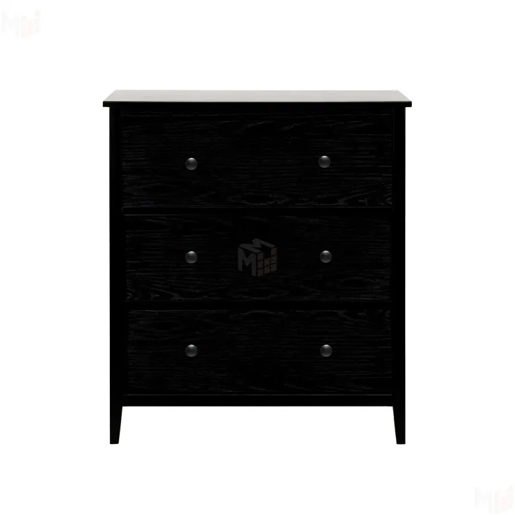 Комод Leset Токе 3 ящ. (Чёрный)